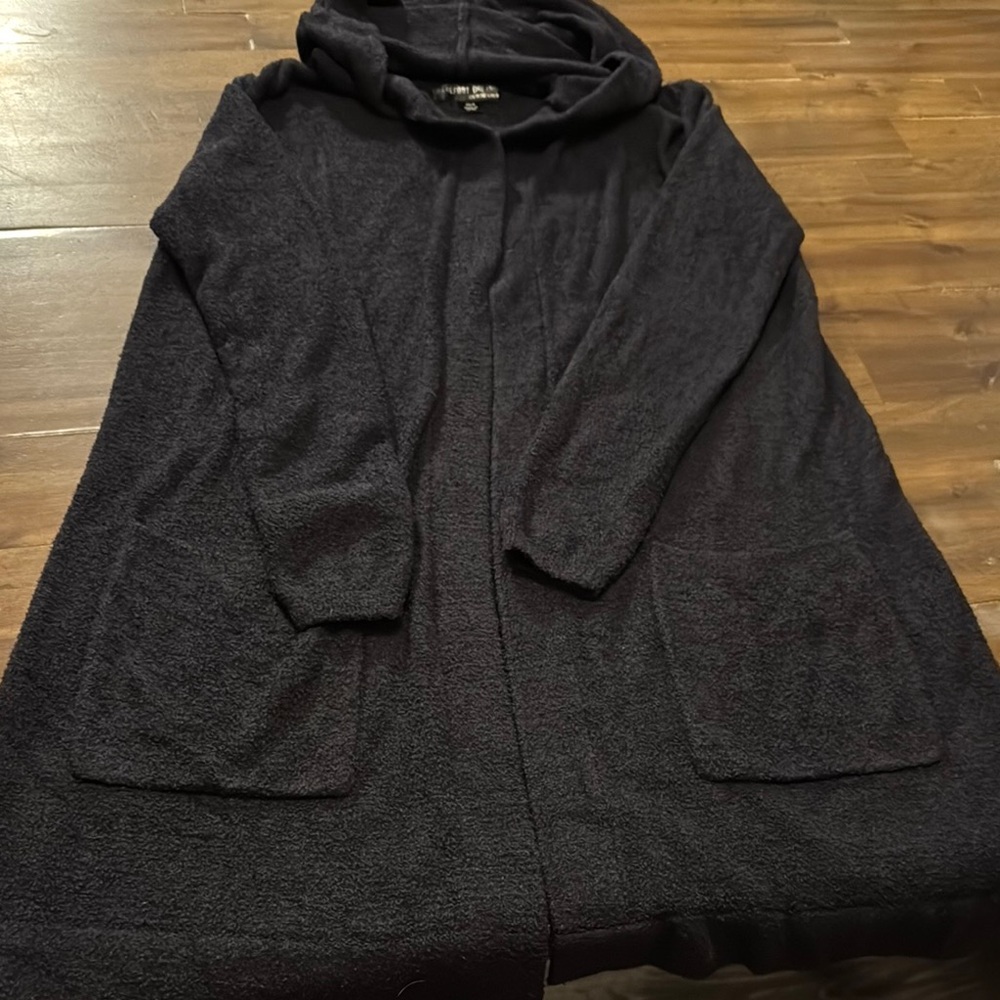 Barefoot Dreams CozyChic Lite Black Cardigan